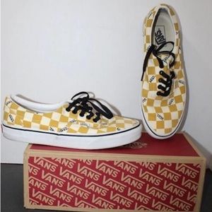 Vans Era Big Checker Yellow Sneakers Men’s 9.5, Women’s 11- like new w/Box!